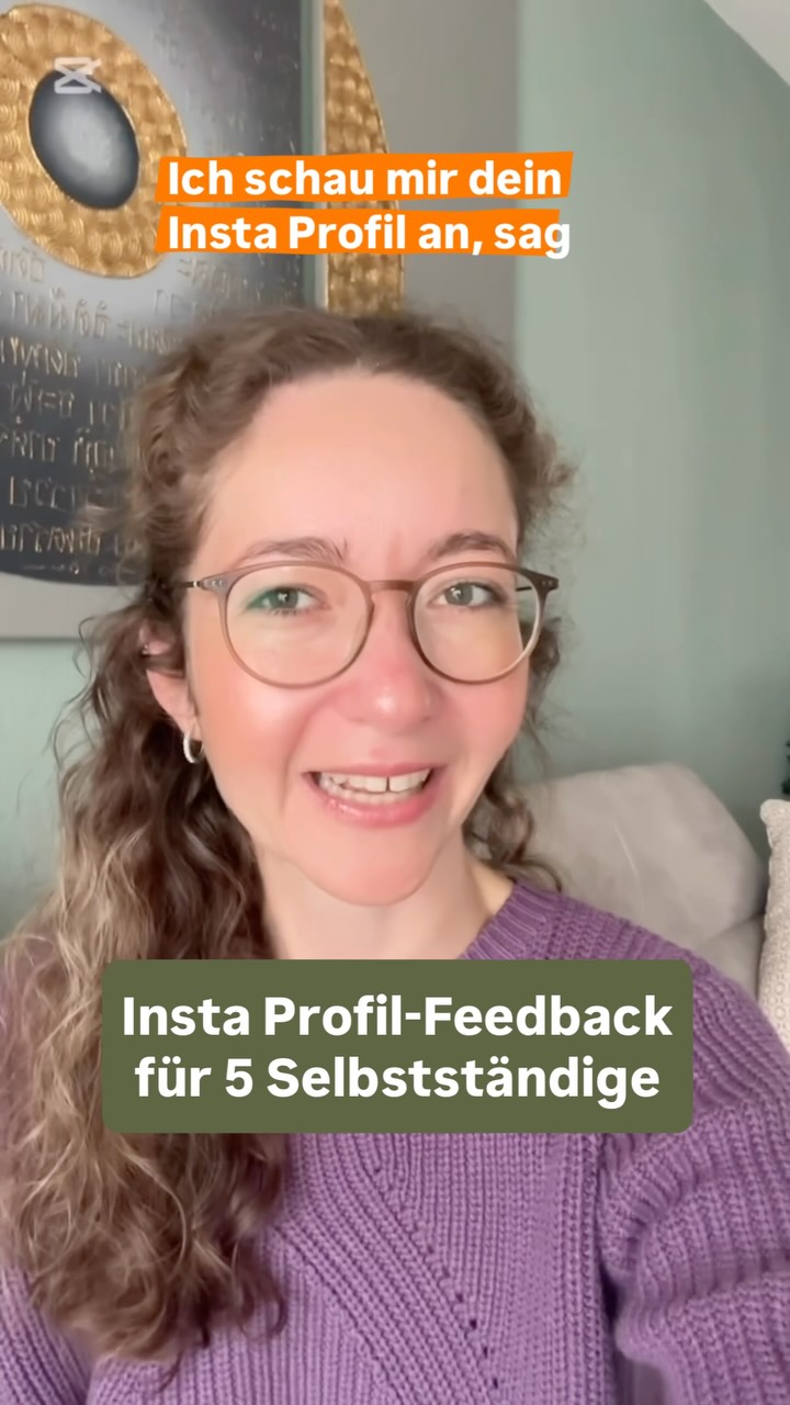 Ich analysiere kostenlos 5 Insta-Profile und sag dir ehrlich, was besser geht, damit über Insta Kundenanfragen ins Postfach flattern!

Kommentiere 🍎 und du bist dabei!

So läuft’s: Du bekommst von mir ehrliches Feedback zu Bio, Posts und Highlights. Ich poste es als Reel, damit andere davon lernen, und verlinke dich darin.

Mit deinem Kommentar bist du einverstanden, dass alle dein Feedback sehen. Die ersten 5 sind dabei, alle weiteren kommen auf die Liste für die nächste Runde.

P.S. Falls du mich noch nicht kennst: Ich bin Isabel und zeige Selbstständigen, wie sie ihr 1:1 über Instagram planbar verkaufen 🫶🏻
