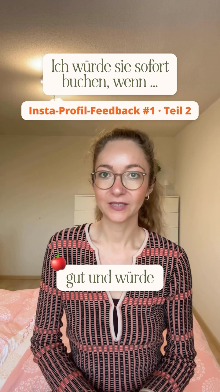Versteht eine Freundin in 2 Minuten, wie man dein Angebot bucht, ohne zu fragen? Kommentiere 🍎, dann schaue ich auf dein Profil!

Mach den Test mit einer Freundin. Du schickst ihr dein Profil und gibst ihr 2 Minuten. Sie sucht, wie man dein Angebot bucht, ohne dich etwas zu fragen. Schreibt sie dir „Wo geht das?” oder gibt sie auf, weißt du, wo es hakt. 

Deine Mama zählt wieder nicht, die bucht dich sowieso.

Mit deinem Kommentar sagst du Ja dazu, dass ich dein Profil im Reel zeige und dich verlinke.

Das war Teil 2 für @wortfindung.copywriting, danke für dein Vertrauen 🧡Viel Spaß beim Umsetzen!

P.S. Falls du mich noch nicht kennst: Ich bin Isabel und zeige Selbstständigen, wie sie ihr 1:1 über Instagram planbar verkaufen 🫶🏻