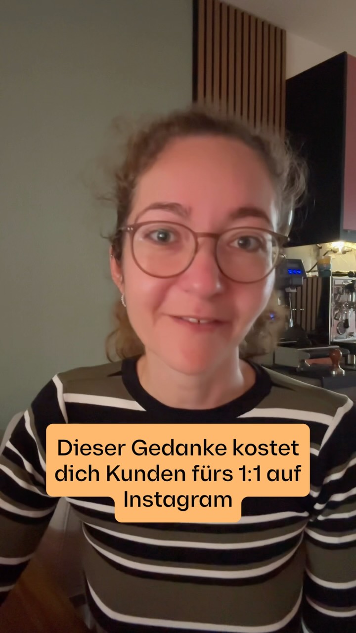 ⤵️⤵️ Mach mit und kommentiere, wie dieser Satz weitergeht: „Ich will niemanden ausschließen, aber heimlich wünsche ich mir als Kunden …”

Ich schreib dir zurück, wie du diesen Wunschkunden in deine Bio packst, damit sich genau diese Person angesprochen fühlt und dir folgt.

Ich lese jeden Kommentar. Auch den, den du gleich wieder löschen willst.😬

P.S. Falls du mich noch nicht kennst: Ich bin Isabel und zeige Selbstständigen, wie sie ihr 1:1 über Instagram planbar verkaufen 🫶🏻